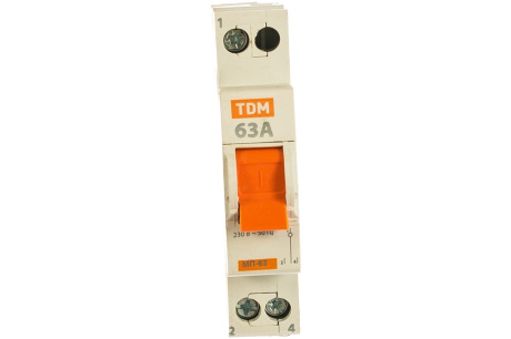 Купить Модульный трехпозиционный переключатель TDM МП-63 1P 63А SQ0224-0009 фото №2