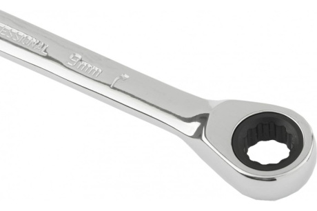 Купить Ключ комбинированный MATRIX трещеточный 9мм CrV зеркальный хром 14802 фото №3
